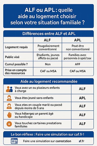 🏡 ALF ou APL : quelle aide au logement choisir selon votre situation familiale ?